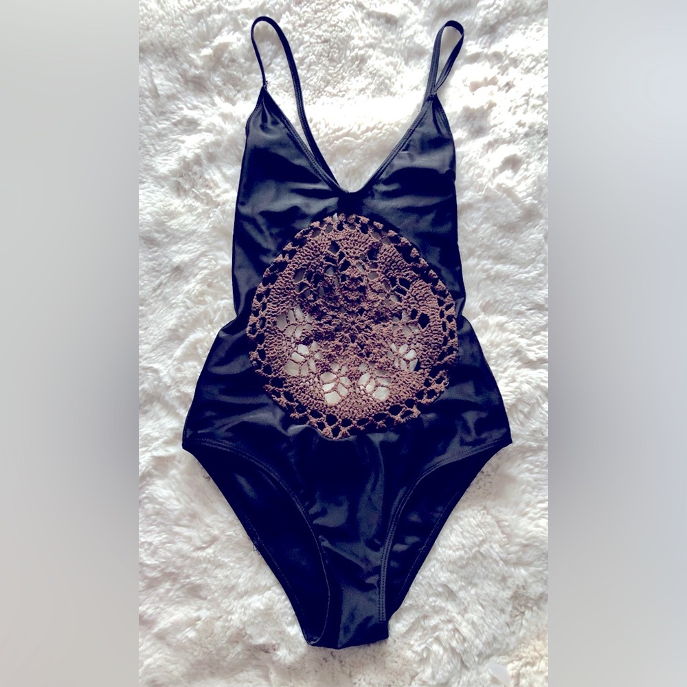 70s crochet bathing suit